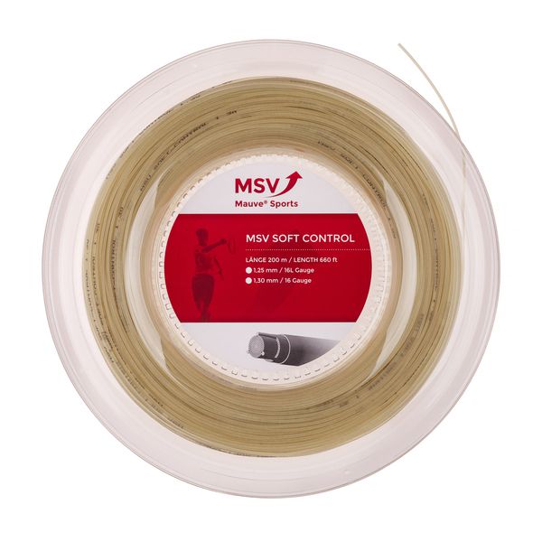 MSV Soft Control Tennis String 200m 1,25mm natural